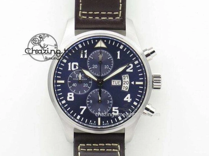 MIROTIME 0323 Mark XVIII IW327006 Titanium V7F 1:1 Best Edition Black Dial on Brown Leather Strap A Attractive 7080